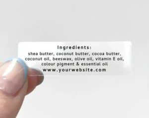 Walkertown Label Printing clear labels 300x238